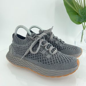 Nobull Knit Trainers ASPIRE Women's Size 7.5 Workout Gym Shoes Grey